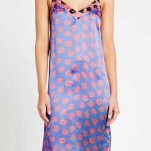 Leopard Silk Slip Dress - NWT